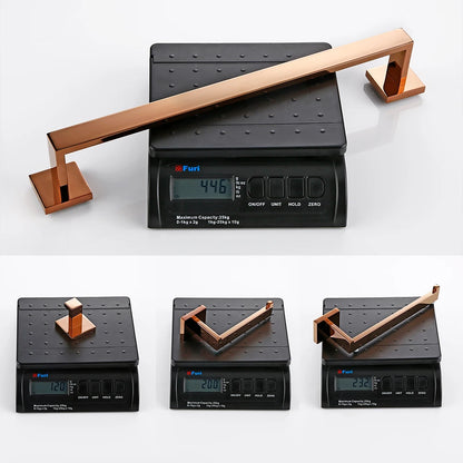 Rose Gold Bathroom Wall Mount Shelf Toilet Bath