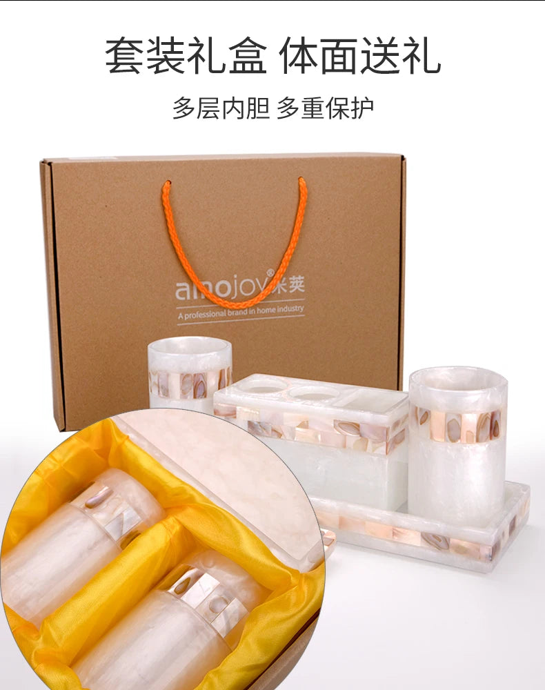 Natural Color Resin Toothbrush Bathroom Toilet Cup