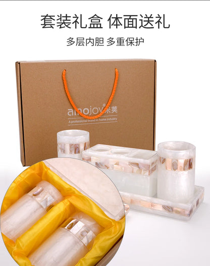 Natural Color Resin Toothbrush Bathroom Toilet Cup