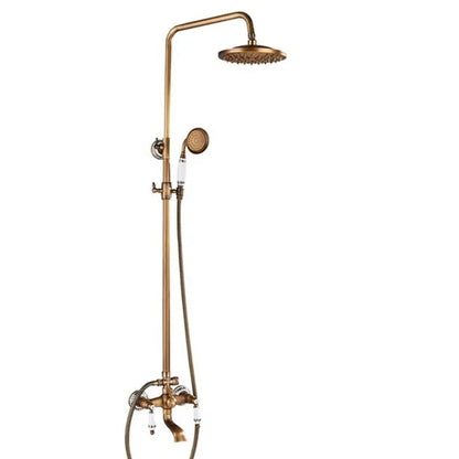 Classic Antique Brass Bathroom Shower Faucet Bathtub Shower