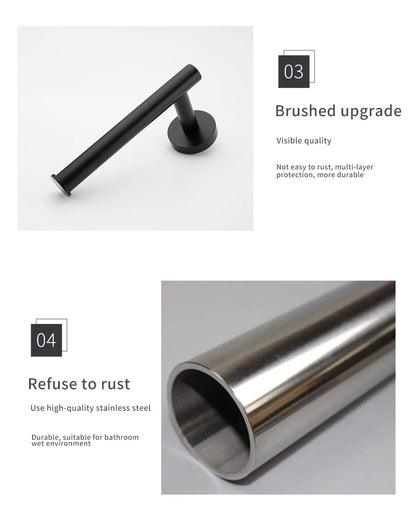 Bathroom Hardware Kit Towel Bar Wall Mount Matt