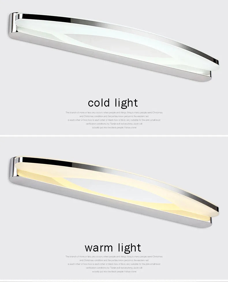 Modern 12w / 20w Led Bathroom Mirror Light