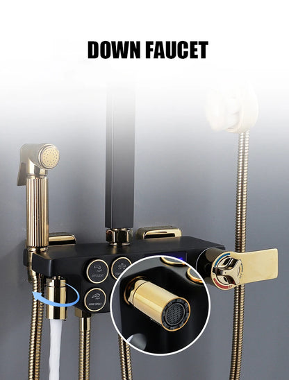 Cold Shower System Bathroom Led Digital Shower Wall