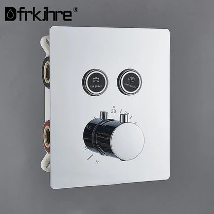 Chrome Thermostatic Shower Mixer Valve Shower Panel 2/3-Way