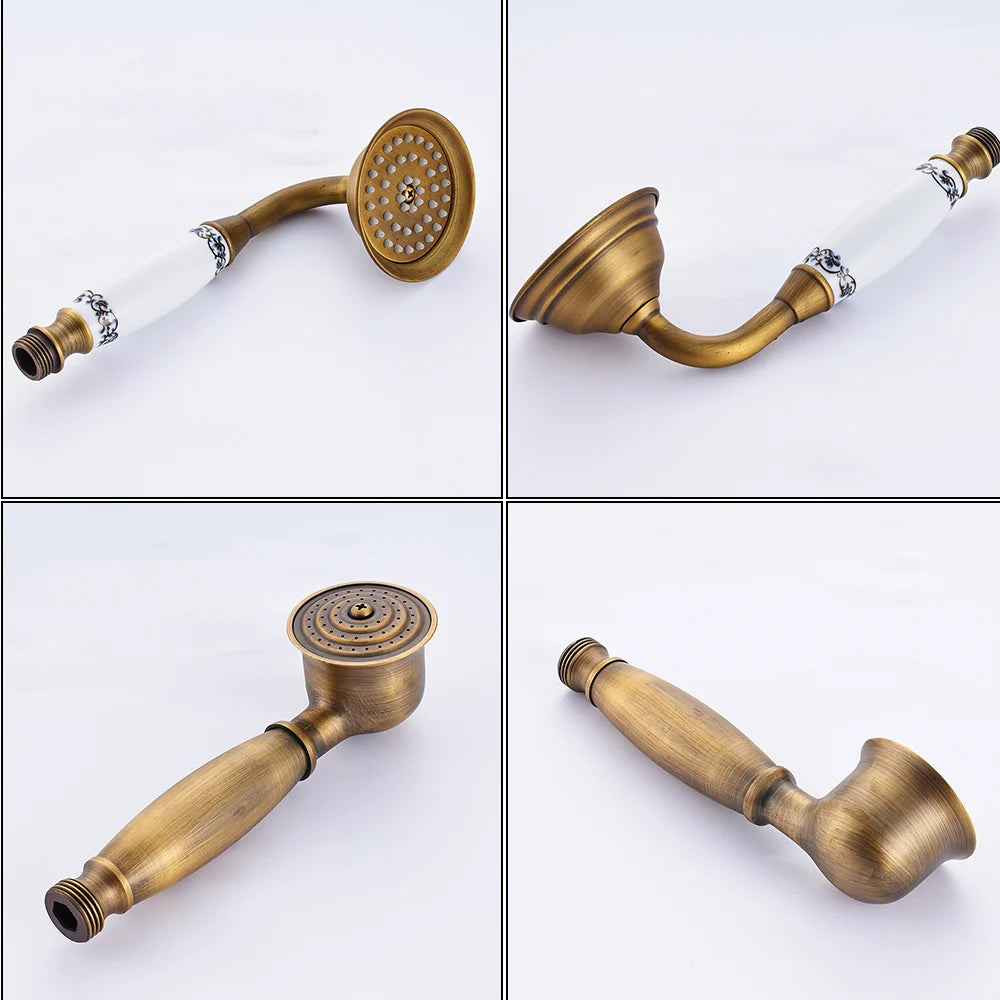Poiqihy Antique Shower Wall Bathroom Bath Shower Faucet