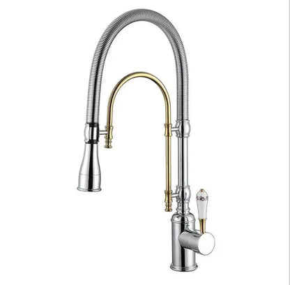 Faucet Pull Out 360 Degree Multi-Function Spring Pull