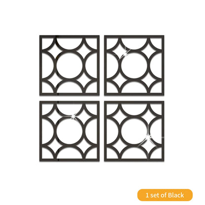 Mirror Wall Stickers Decor Self-Adhesive Furniture Sticker