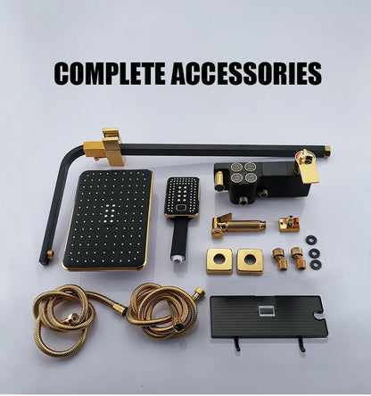 Cold Shower System Bathroom Led Digital Shower Wall