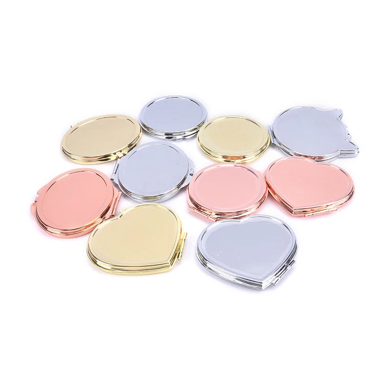 1pcs Cosmetic Magnifying Make Up Mirror Round Pocket