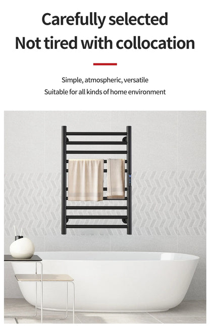 Smart Electric Towel Rack Stainless Steel Heated Towel
