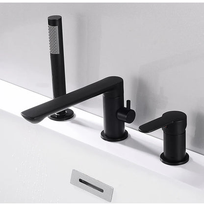 Ellen Bathtub Faucets Holes Black Cold Bath Shower