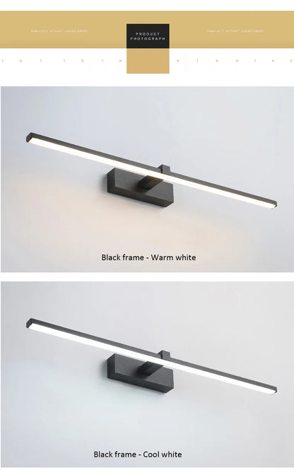 Modern Led Wall Lamp 120 100 80cm Mirror