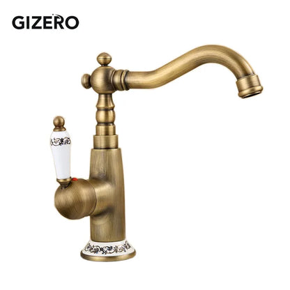 Antique Retro Faucet Basin Mixer Bathroom Cold Water