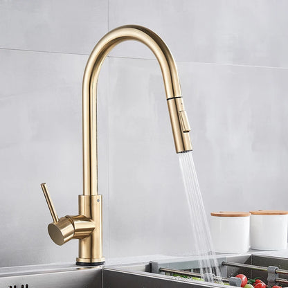 Pull Out Touch Sensor Faucet 360 Rotation Smart