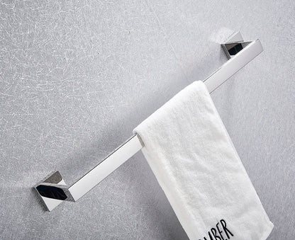 Bathroom Hardware Chrome Robe Hook Towel Rail Bar