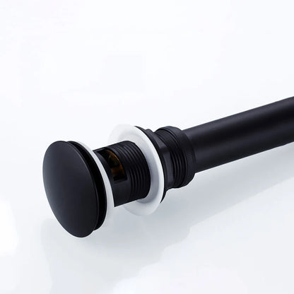 Poiqihy Matte Black Bathroom Lavatory Basin Sink Pop