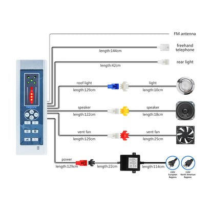 Ce Fm Radio Shower Controller Kit Shower Room