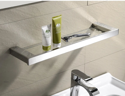 Stainless Steel Bathroom Wall Shelf Towel Bar Rack