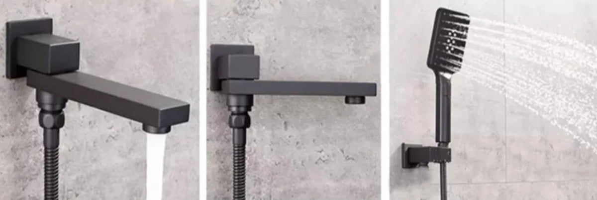 Brushed Gold Or Black Wall Mounted Faucet Diverter