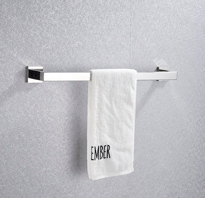 Bathroom Hardware Chrome Robe Hook Towel Rail Bar