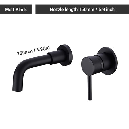 Black Bathroom Sink Faucet Brass Tap Cold Wash