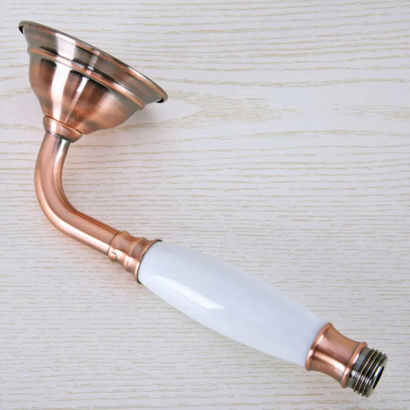 Antique Red Copper Brass Bathroom Rain Shower Head