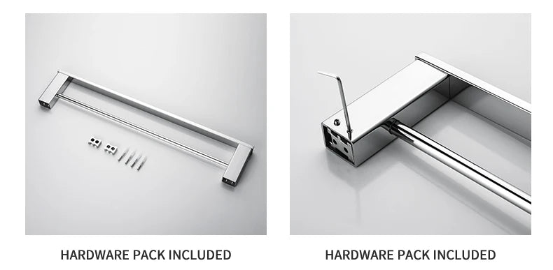 Stainless Steel Bathroom Wall Shelf Towel Bar Rack