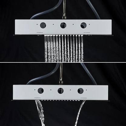 Ceiling Led Rainfal Shower Head Smart Remote Control