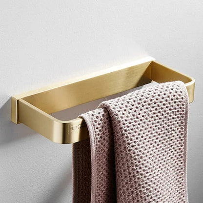 Bathroom Towel Rack Corner Shelf Paper Holder Hook