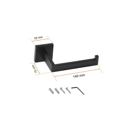 Black Bathroom Stainless Steel Wall Rack Towel Rack