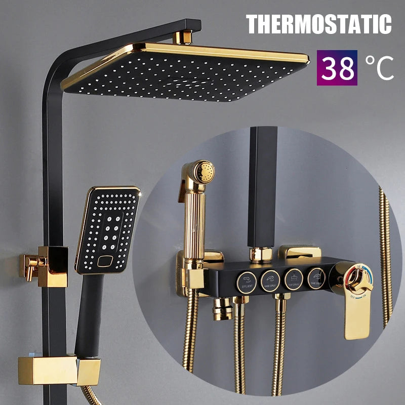 Cold Shower System Bathroom Led Digital Shower Wall
