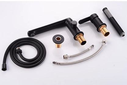Ellen Bathtub Faucets Holes Black Cold Bath Shower