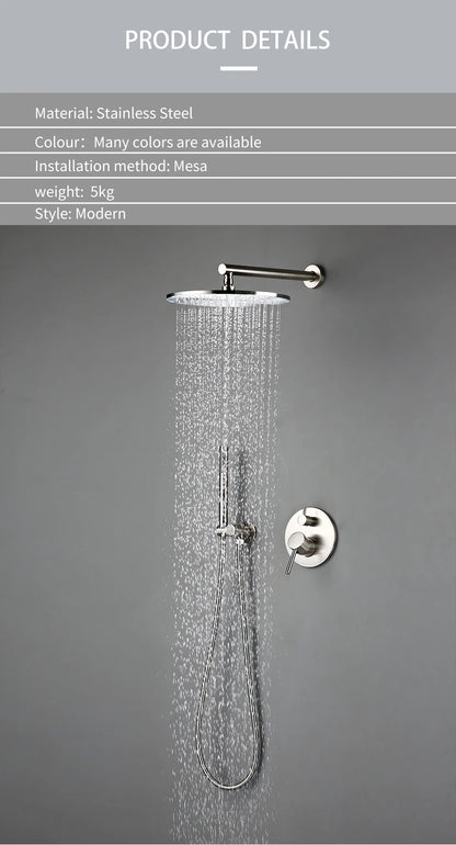 Bagnolux Shower Brass Drawing Concealed Wall Hanging Top