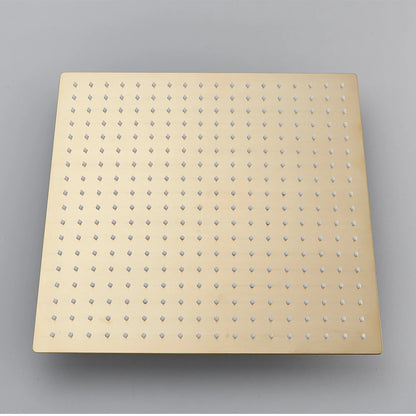 Rozin Brushed Gold Shower Wall Mounted Brass 4-Ways