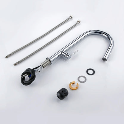 Gunmetal Faucet Pull Down Sprayer Handle Hole Pull