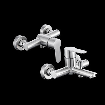 Bathroom Shower Faucet 304 Stainless Steel Triple Bathtub