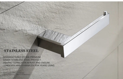 Stainless Steel Bathroom Wall Shelf Towel Bar Rack
