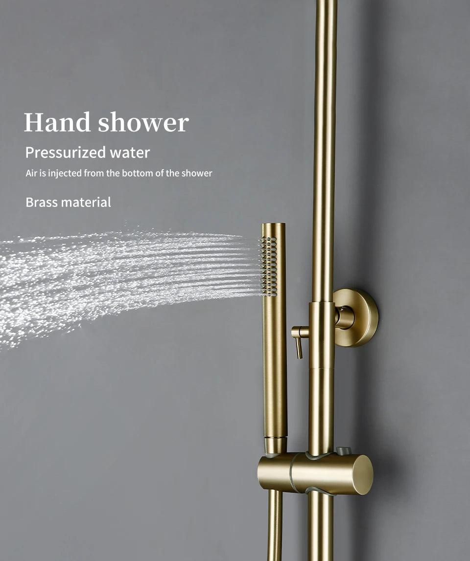 Thermostat Shower Mixer Valve Bathroom Thermostatic Faucet Wall