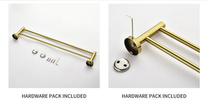 Vibrant Moderne Brushed Gold Towel Racks Fashion Gold