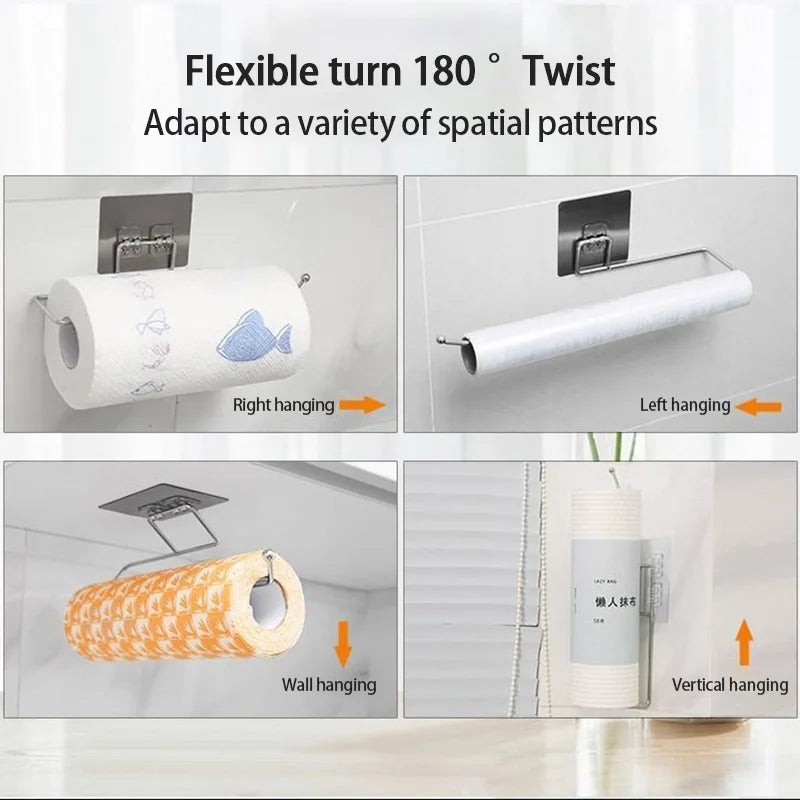 1/2pcs Hanging Toilet Paper Holder Roll Paper Holder