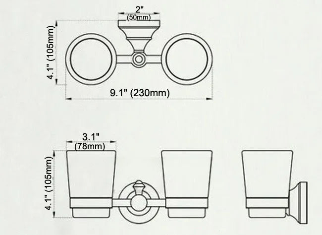 Black Oil Rubbed Bronze Brass Bathroom Bath Hardware