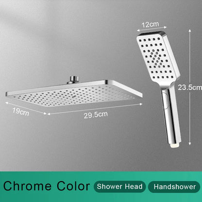 Black Golden Shower Head Rainfall Shower Faucet Head