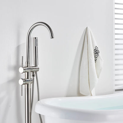 Rozin Black Floor Standing Bathtub Faucet Colors Standing