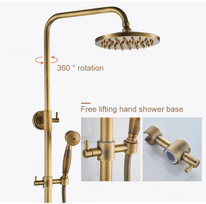 Rain Shower Bidet Spray Faucet Antique Bronze Finished