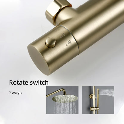 Shower System Thermostatic Shower Faucet Thermostat Bathroom
