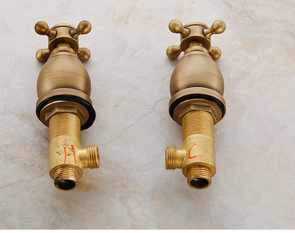 Ellen Antique Bronze Bath Sink Faucet Double Handle