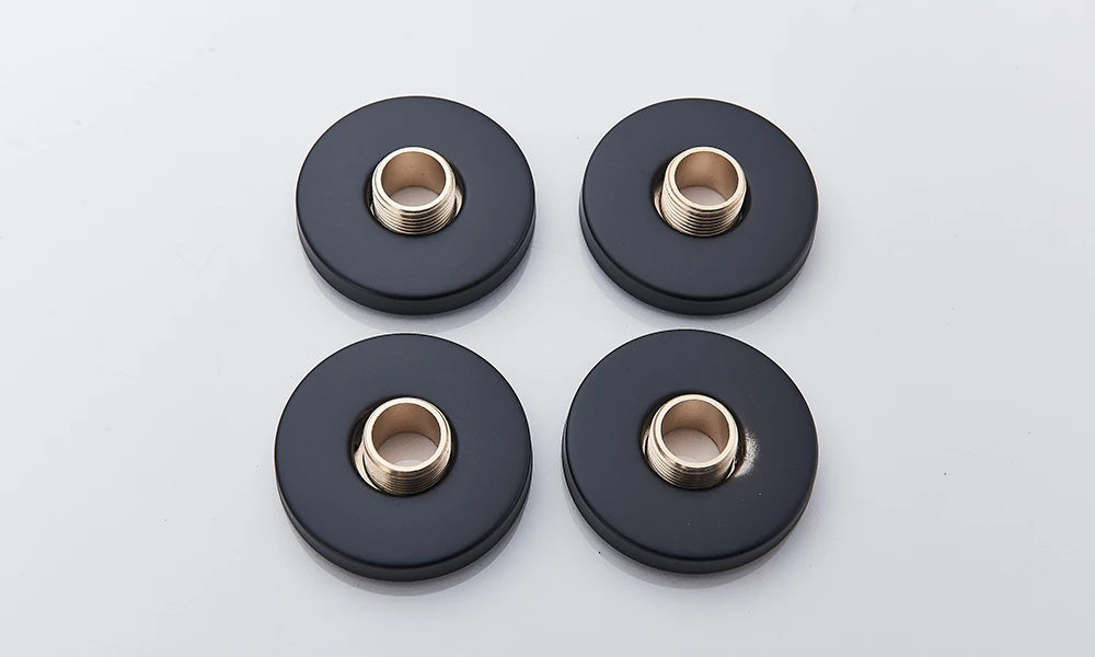 Rozin Led Matte Black Shower Head 40 80cm