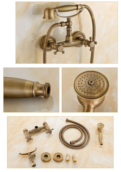 Zgrk Bathtub Faucets Brass Bathroom Faucet Mixer Tap