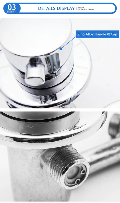 Vagsure 2/3/4/5ways Outlet Brass Mixing Valve Diverter