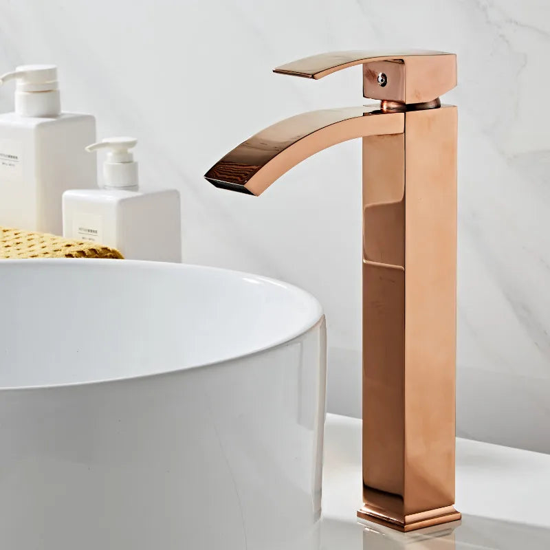 Basin Faucet Brass Bathroom Faucet Handle Torneiras Para